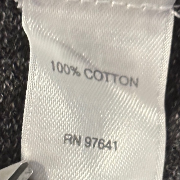 Women's Gray Pullover 100% Cotton Sweater Size Large Purejill SKU 24 - Picture 7 of 9